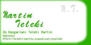 martin teleki business card